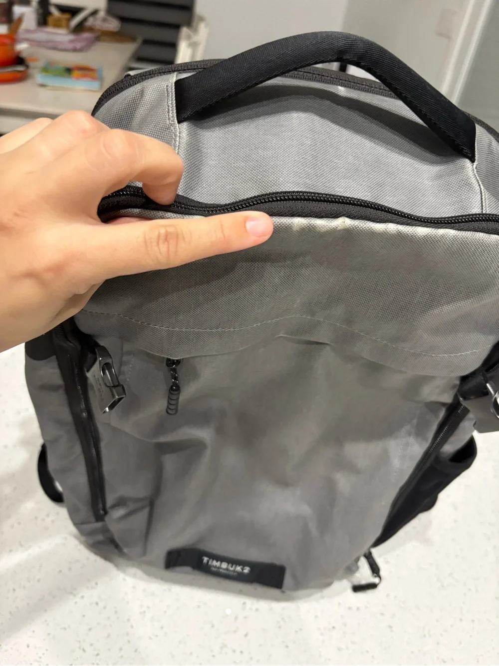 Timbuk2 Gray Backpack with Black Accents